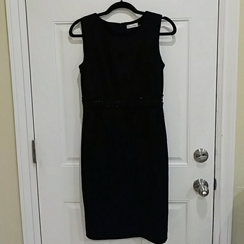 Calvin Klein black with bijou dress